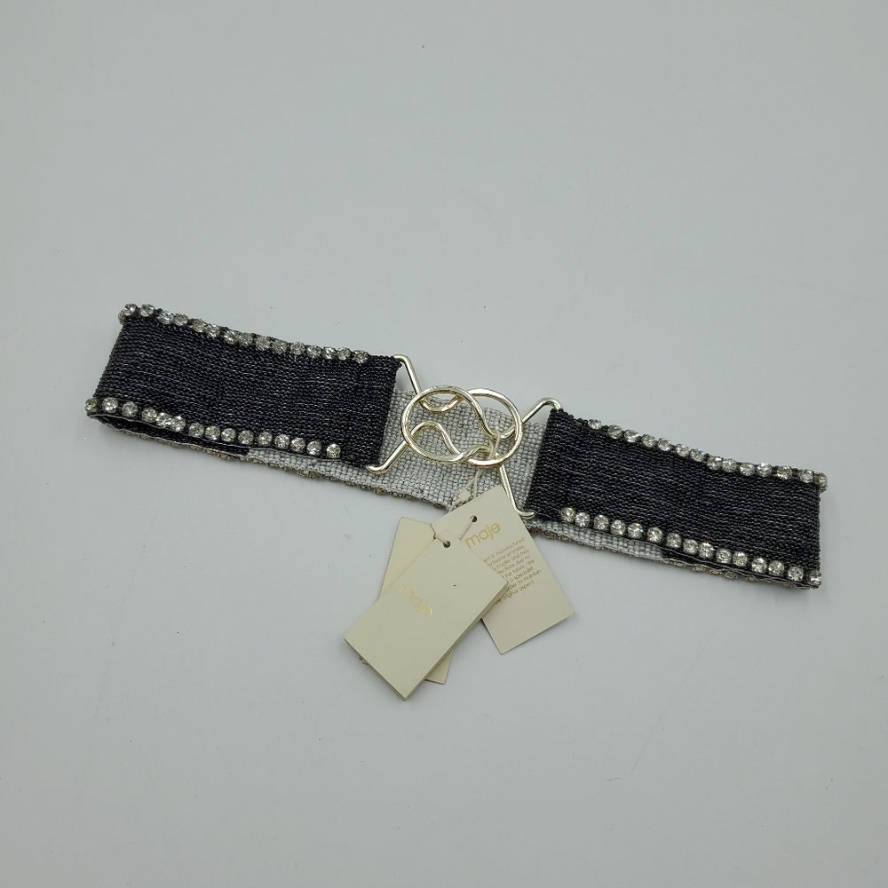 Maje Amarylis Crystal-embellished Beaded Belt